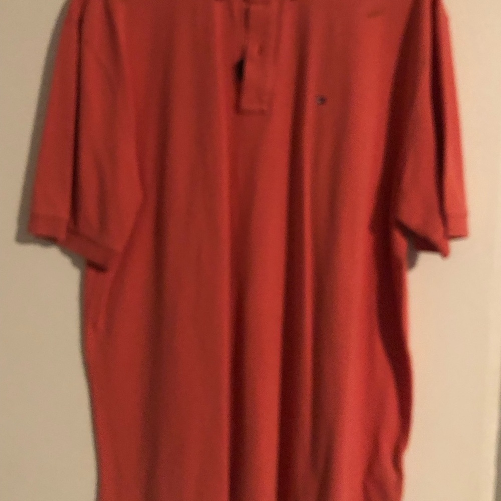 Nike Orange Polo Shirt Casual Knit